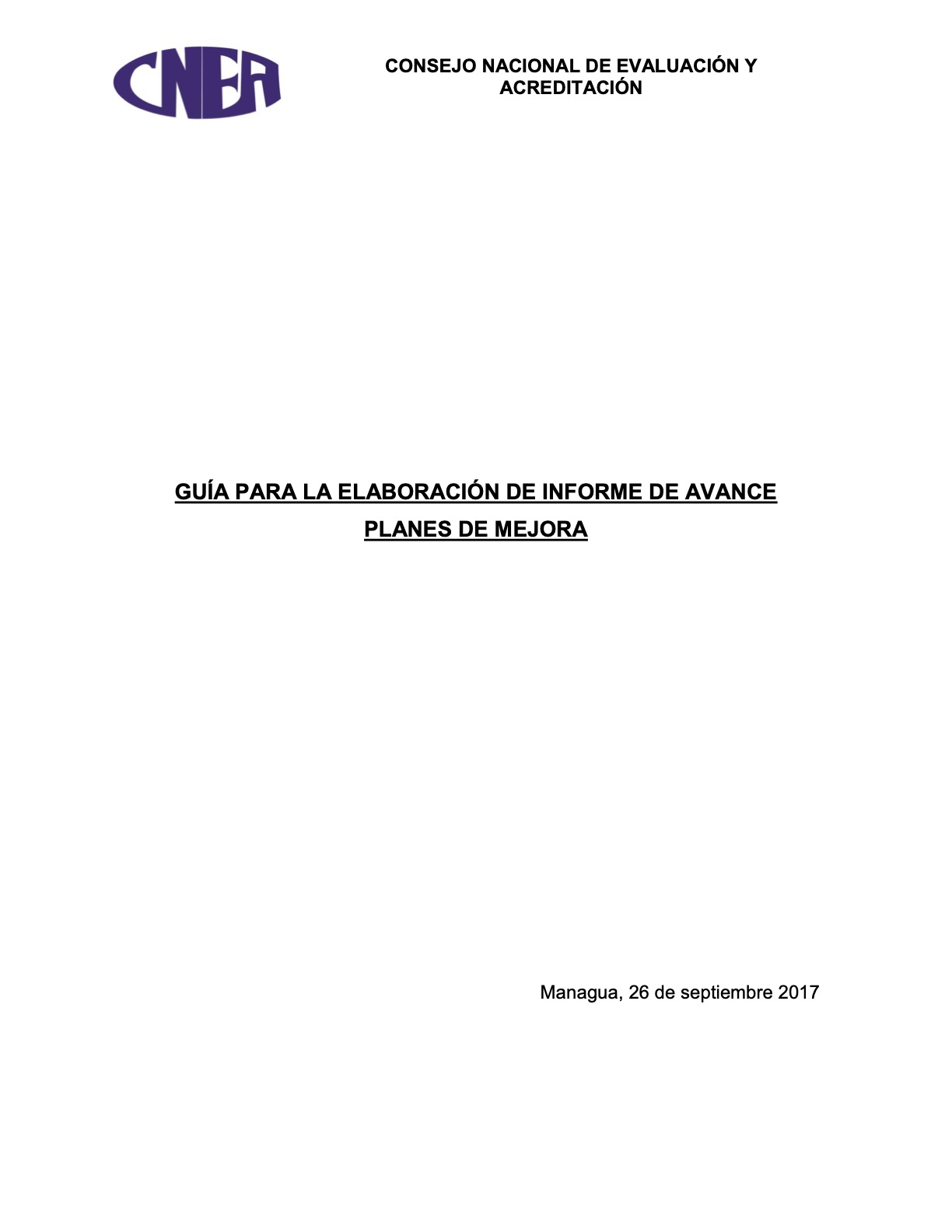 Guía para la elaboración de Informe de Avances 